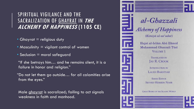 The Politics of “Gendered Jealousy:” Persian Advice Literature and the Shaping of Gheirat